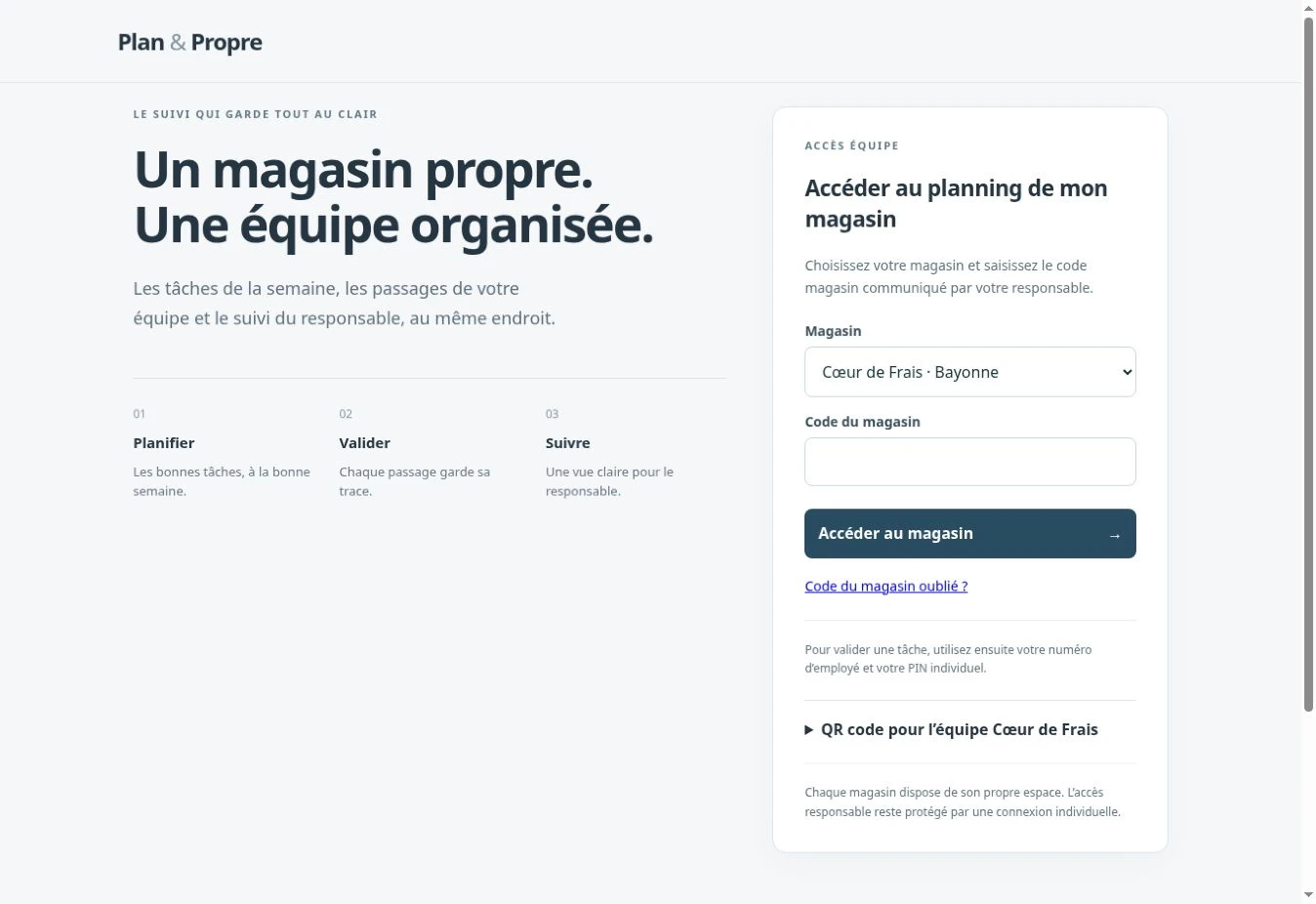 Plan & Propre · Cœur de Frais